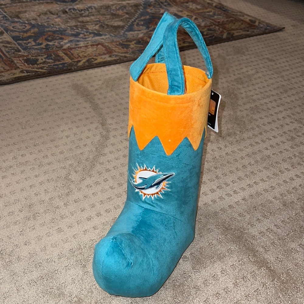 Miami Dolphins Christmas Stocking Bottle Holder